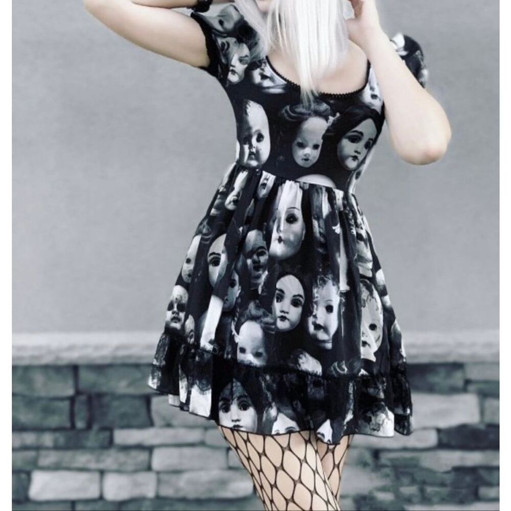 Dolls Kill Widow Wayward Souls Babydoll Dress Nwt Size XXS
